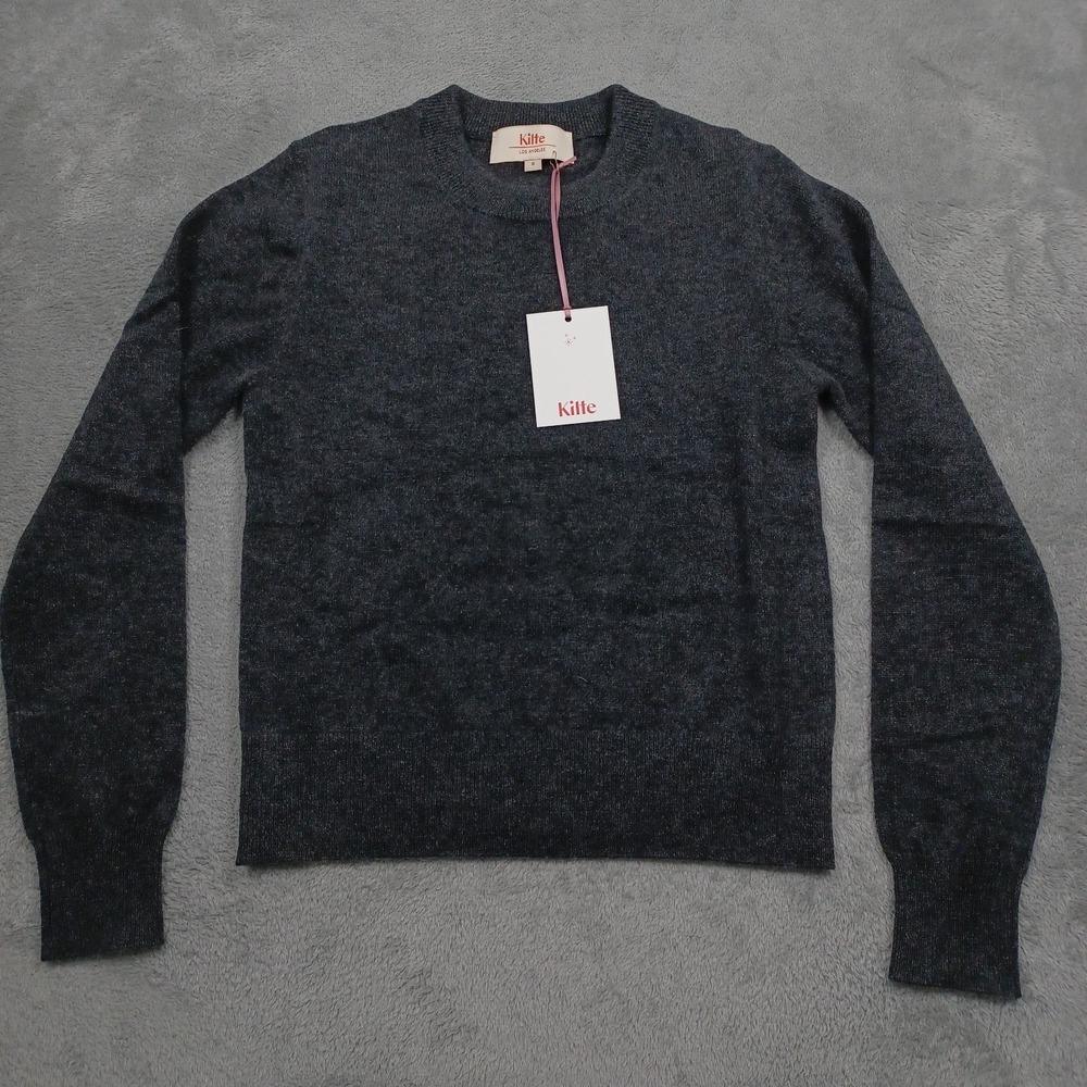 Kilte Sweater Womens 0 Gray Cashmere Crew‎ Neck Pullover NWT